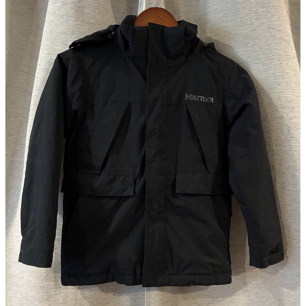 MARMOT Kid's Down Fill Jacket Black Size Small Outdoor